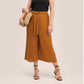 Mango MNG Belt Culottes Trousers Yellow Ochre NWT Plus 2XL