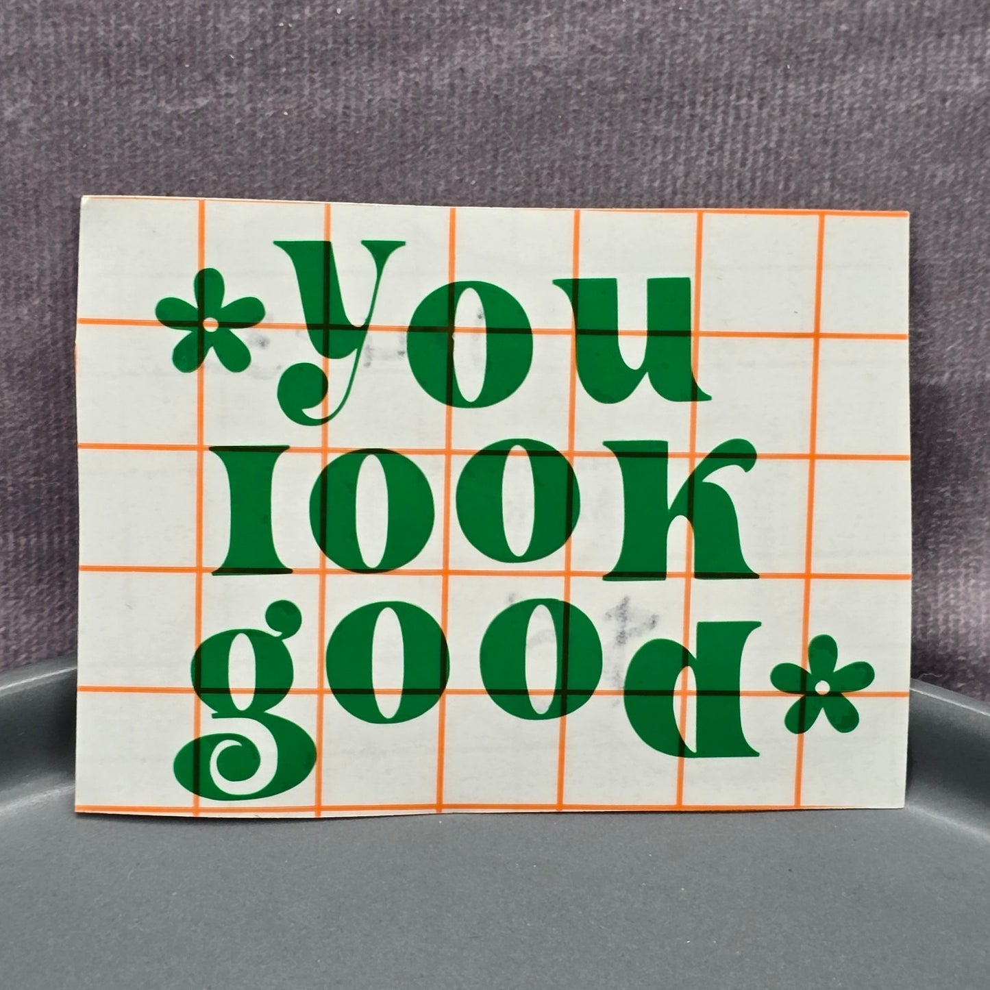 You Look Good Green Mirror Decal Vinyl Stickers Peel and Stick Affirmation 32