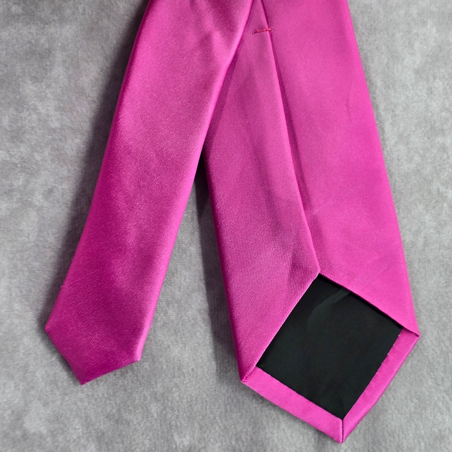 Apt. 9 Pink Solid 100% Polyester Narrow Men's Neck Tie NWT