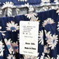 Taydey Fashion Blue Floral Short Pleated Skirt Plus 3XL