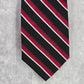 Alfani Black Red Stripe Men's Neck Tie 100% Silk NWOT