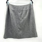 Amanda Smith Gray Stipes Side Zip Short Skirt Bottom Plus 14