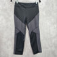 Champion Gray Black Stripe Cropped Active Legging Pants Bottoms Small