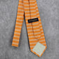 Brooks Brothers Makers Orange Stripe Pure Silk Italy Men's Neck Tie NWOT