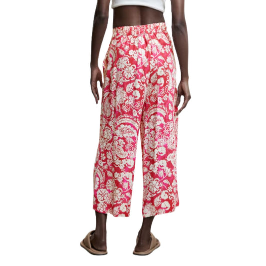 Mango Pink Floral Print Culotte Pants NWT XXL