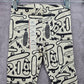 Cat & Jack White Skateboard Print Girls Toddler Leggings Pants Bottoms XS 4/5