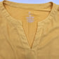 New York and Company Yellow Sleeveless L Blouse Top Shirt Large