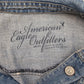 American Eagle Outfitters Blue Denim Jeans Button Long Sleeve Jacket M Medium