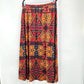 Cato Brown Orange Geometric Long Maxi Skirt XL 14/16W