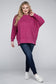 Plus Brushed Melange Drop Shoulder Sweater