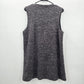 Bobeau Gray Sleeveless Texture Vest M Sweater Jacket Coat Cardigan Medium