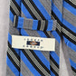 Joseph Abboud Blue Gray Stripe 100% Silk Men's Neck Tie NWOT