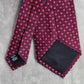 Roundtree & Yorke Red Blue Geometric Dot All Silk Handmade Men's Neck Tie NWOT