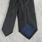 Nautica Black White Polka Dot Stripe Executive Geometric Neck Tie Men's