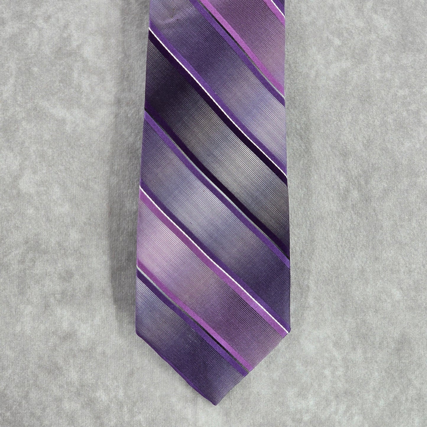 ck Calvin Klein Purple Stripe 100% Silk Men's Neck Tie NWOT