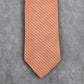 City of London Orange Pink Stripe Geometric 100% Silk Men's Neck Tie NWOT