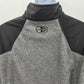 Zero Exposure Fleece Zip Up Gray Black Long Sleeve Jacket Medium