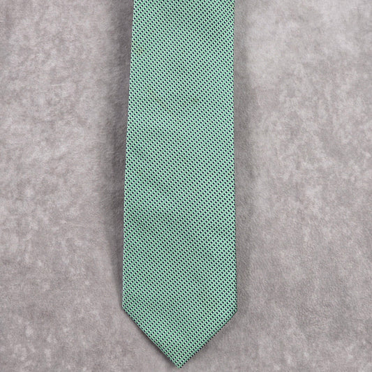 Stafford Green Blue Polka Dot Stripe Geometric Executive Silk Neck Tie Men's