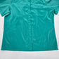 New Era Green Short Sleeve Button Vintage VTG 12 Blouse Top Shirt Large