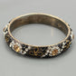 Zara Black Floral Rhinestone Gem Costume Bracelet Fashion Jewelry NWOT JB4-17