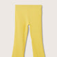 Mango MNG Side Slit Knit Pants Yellow NWT Large