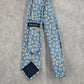 Nautica Blue Gray White Floral 100% Polyester Men's Neck Tie NWOT