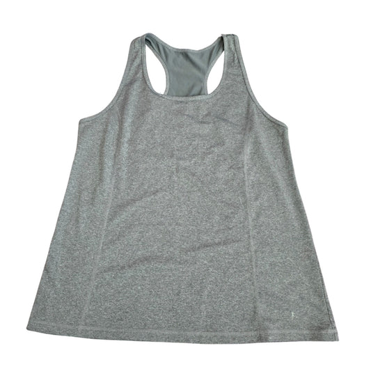 Danskin Now Gray Racerback Sleeveless Tank Top Large