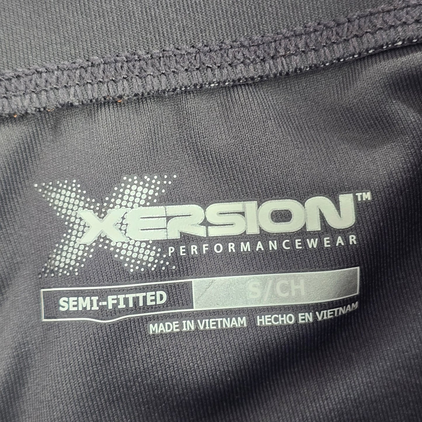 Xersion Performance Wear Semi Fitted Active Cropped Pant Bottom Gray Small