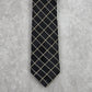 Tommy Hilfiger Black Blue Stripe Executive Corporate Silk Neck Tie Men's