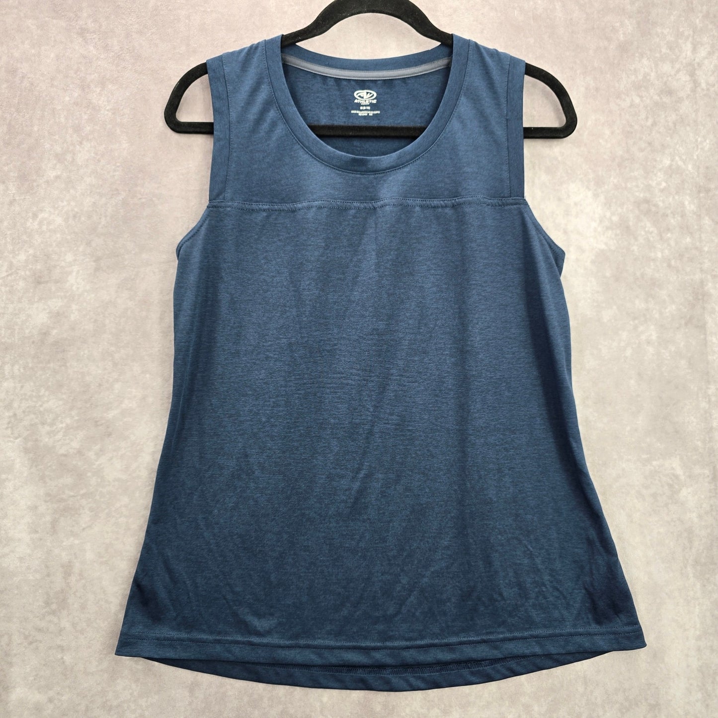 Athletic Works Blue Sleeveless Muscle Athletic Activewear Tank Top Medium