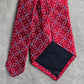 Jones New York Red White Blue Geometric Floral 100% Silk Men's Neck Tie NWOT