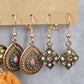 Zara Gold Gem Tassel Drop Dangle Hook Fashion Jewelry Earrings NWT JB2-53