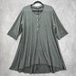 Terra & Sky Gray Mini Hi Low Dress Plus 3XL