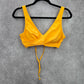 Shein Yellow Wrap Crisscross String Tie Padded Bikini Top Swimwear Medium