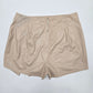 Fashion Nova Faux Leather Zipper Cream Skort Shorts Bottoms Pants Plus Size 1XL