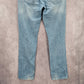 Flying Machine Blue Slim Prince Cotton Straight Denim Jeans Pants 34x42