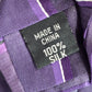 ck Calvin Klein Purple Stripe 100% Silk Men's Neck Tie NWOT