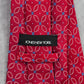 Jones New York Red White Blue Geometric Floral 100% Silk Men's Neck Tie NWOT