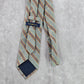 Club Room Gray Brown Blue Stripe 100% Silk Long Men's Neck Tie NWOT