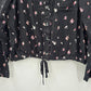 No Boundaries Black Floral Long Sleeve Blouse Top Shirt Plus XXL