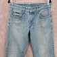 Flying Machine Blue Slim Prince Cotton Straight Denim Jeans Pants 34x42