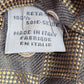 Joseph Abboud Gray Gold Paisley Weave Check 100% Silk Italy Men's Neck Tie NWOT