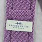 Brooklyn Tie Company Purple Floral Dot Geometric 100% Cotton Men Neck Tie NWOT