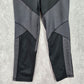 Champion Gray Black Stripe Cropped Active Legging Pants Bottoms Small