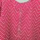 Live 4 Truth Red White Chevron Zipper Dress Plus 1XL