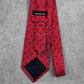 Jones New York Red White Blue Geometric Floral 100% Silk Men's Neck Tie NWOT