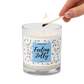 Feeling Jolly Soy Wax Cotton Wick Unscented Glass Jar Candle Birthday Anniversary Christmas New Years Funny Gift for Her Him